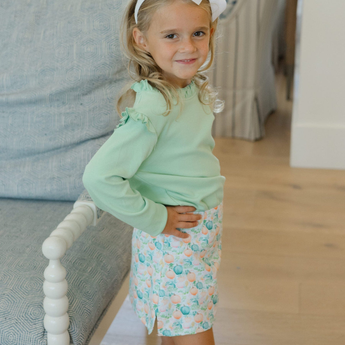 Bailey Boys Pumpkins Print Skort - Little Miss Muffin Children & Home