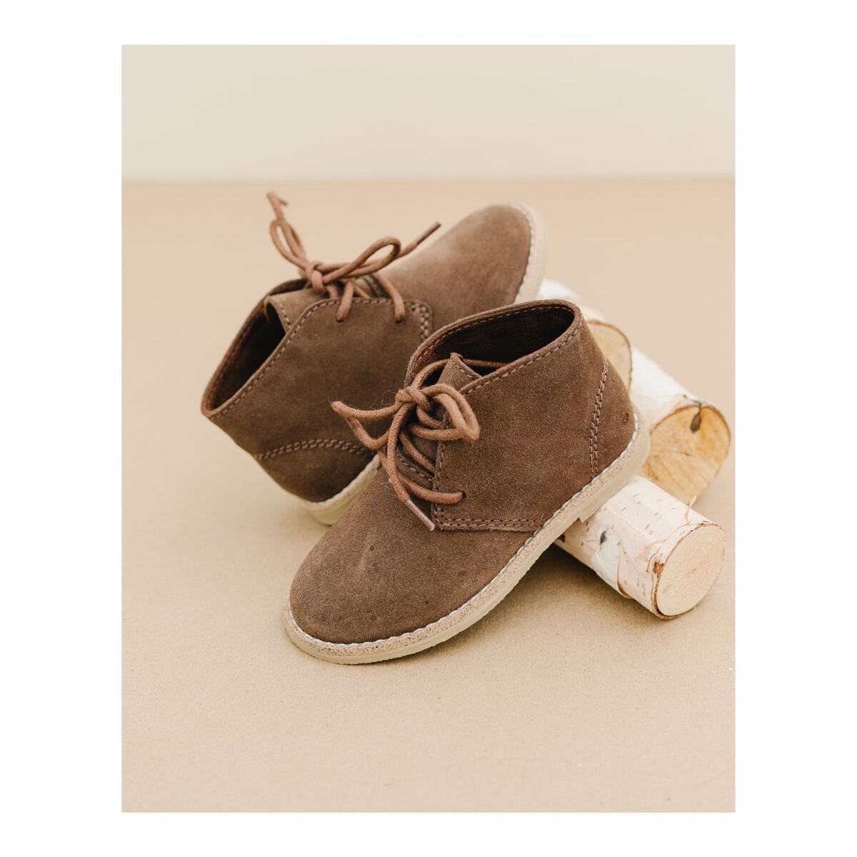 L'Amour Shoes L'Amour Conrad Lace Up Boot in Brown - Little Miss Muffin Children & Home