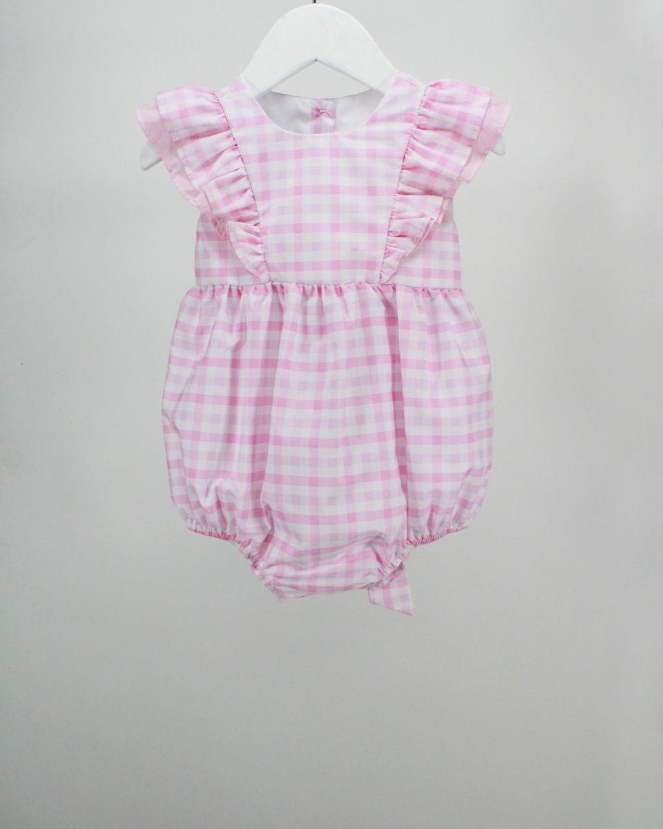 Charming Little One Charming Little One Pink Plaid Daphne Bubble - Little Miss Muffin Children & Home