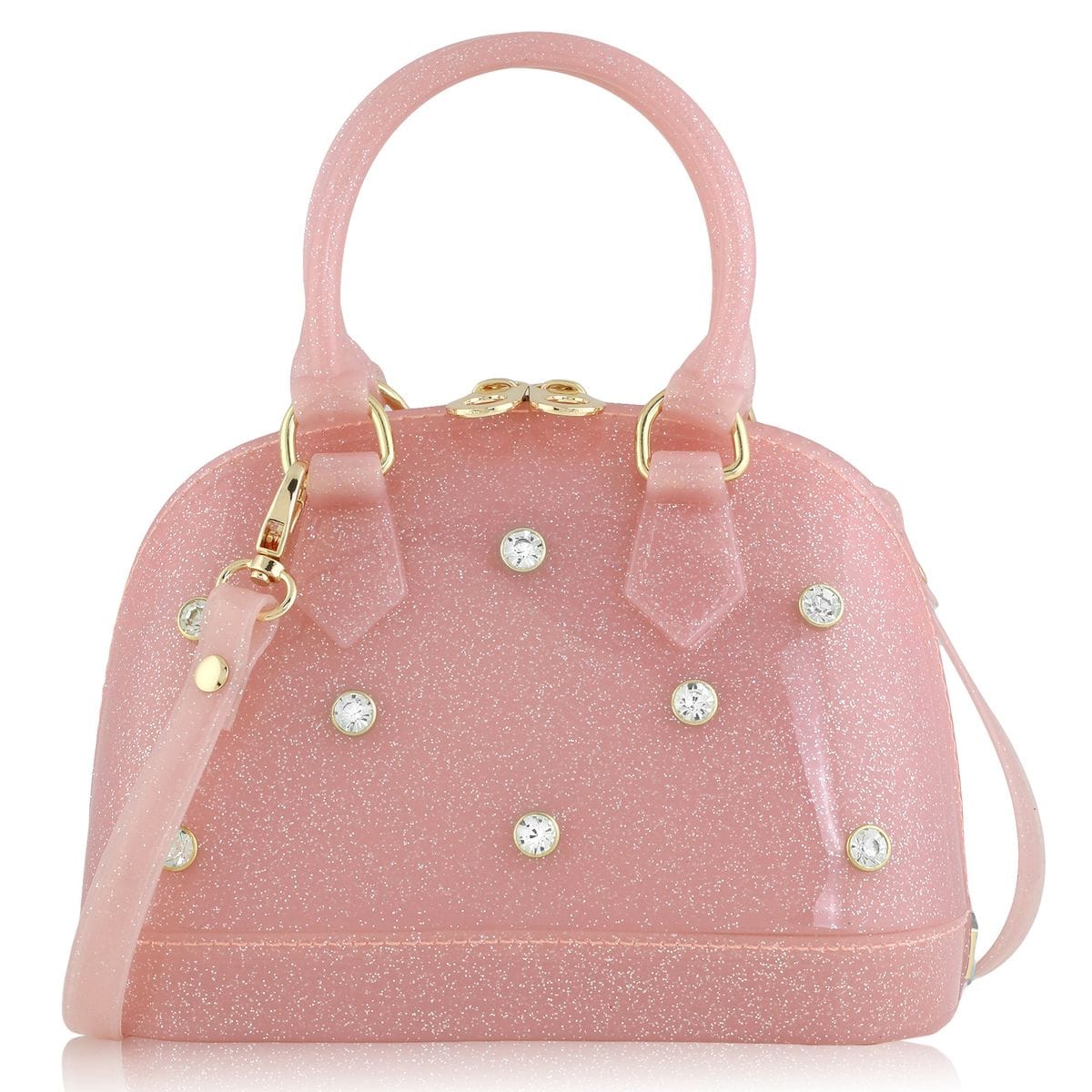 Carrying Kind Light Pink Sparkle Cate Handbag with Rhinestones - Little Miss Muffin Children & Home