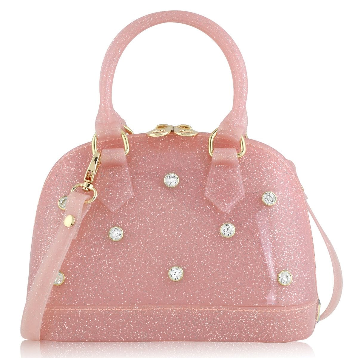 Carrying Kind Light Pink Sparkle Cate Handbag with Rhinestones - Little Miss Muffin Children & Home