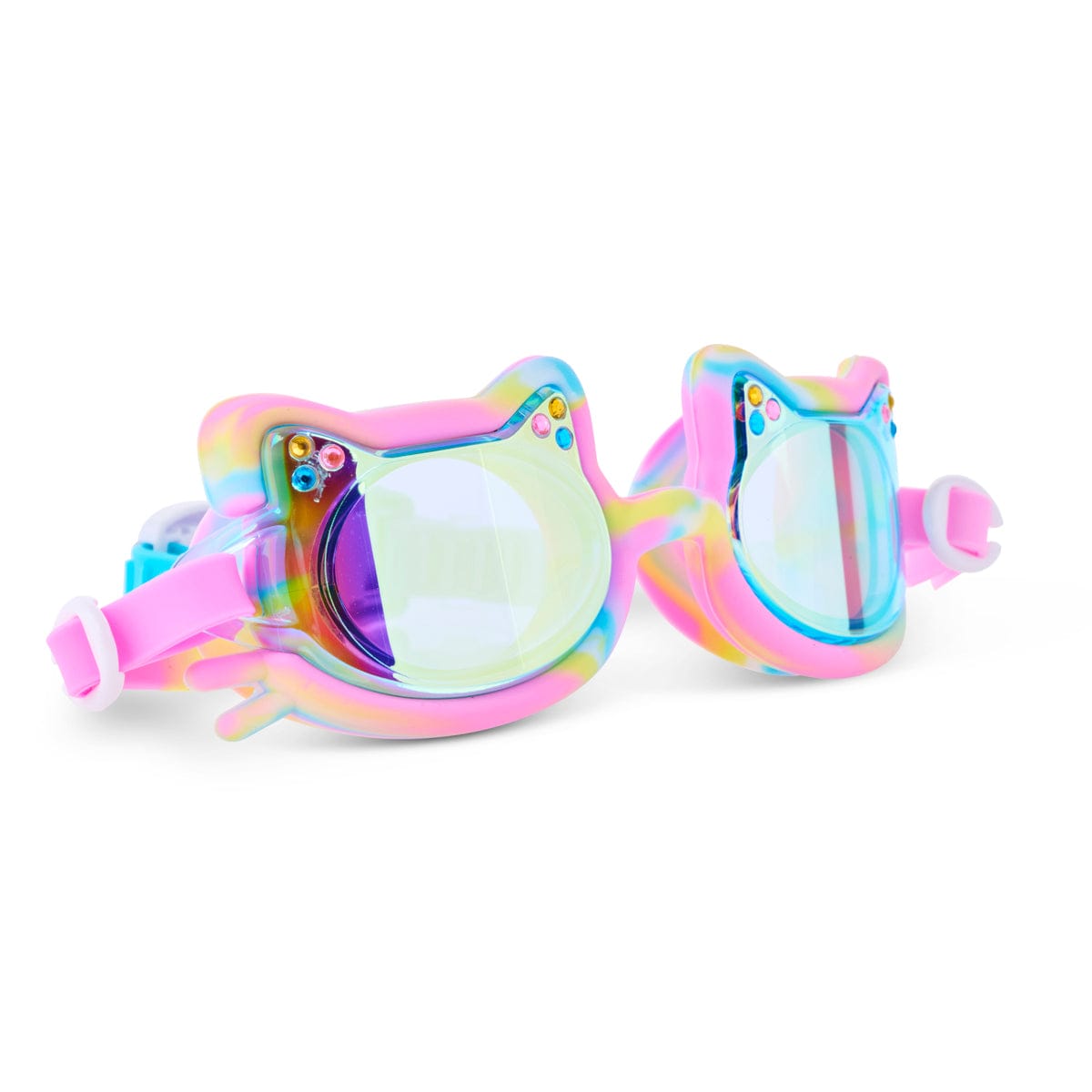 Bling2o Tie-Dye Tabby Kids’ Swim Goggles Meowberry Breeze - Little Miss Muffin Children & Home