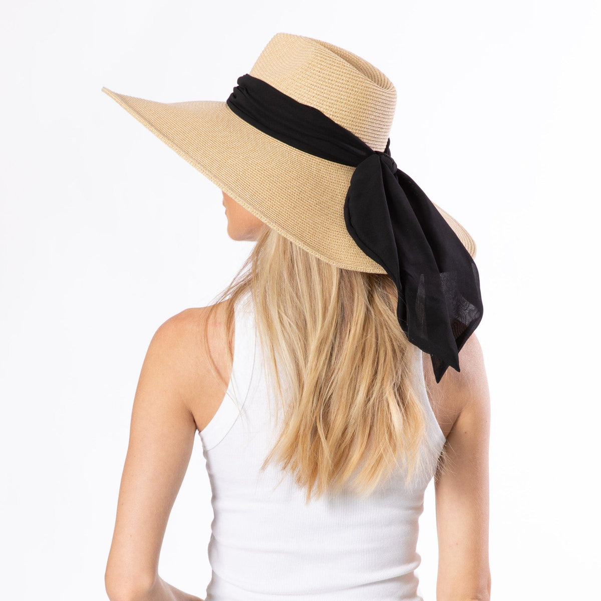San Diego Hat Company Boardwalk Ultrabraid Pinch Crown Wide Brim Sun Hat with Printed Fabric Band - Little Miss Muffin Children & Home