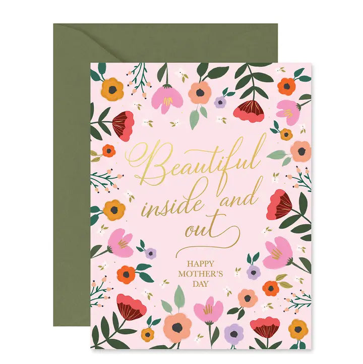 Mother's Day Beautiful Inside and Out Greeting Card