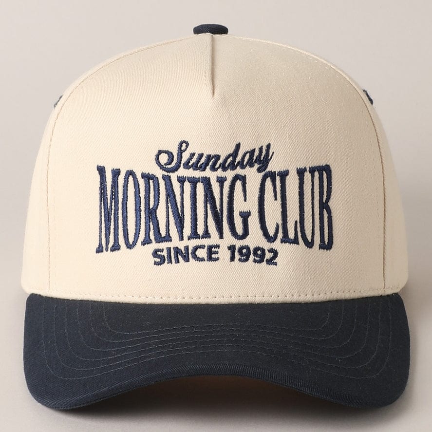 Fashion City Sunday Morning Club Two-Tone Trucker Hat - Little Miss Muffin Children & Home
