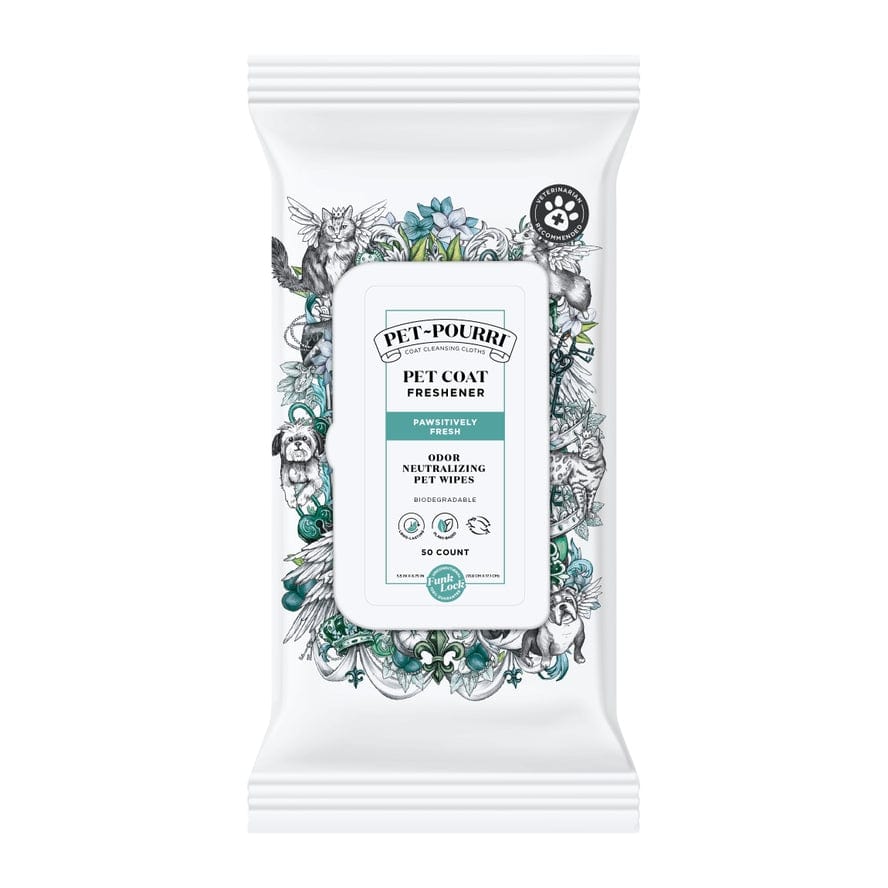 ~Pourri Pet~Pourri Pet Coat Wipes 50ct Pawsitively Fresh Scent - Little Miss Muffin Children & Home