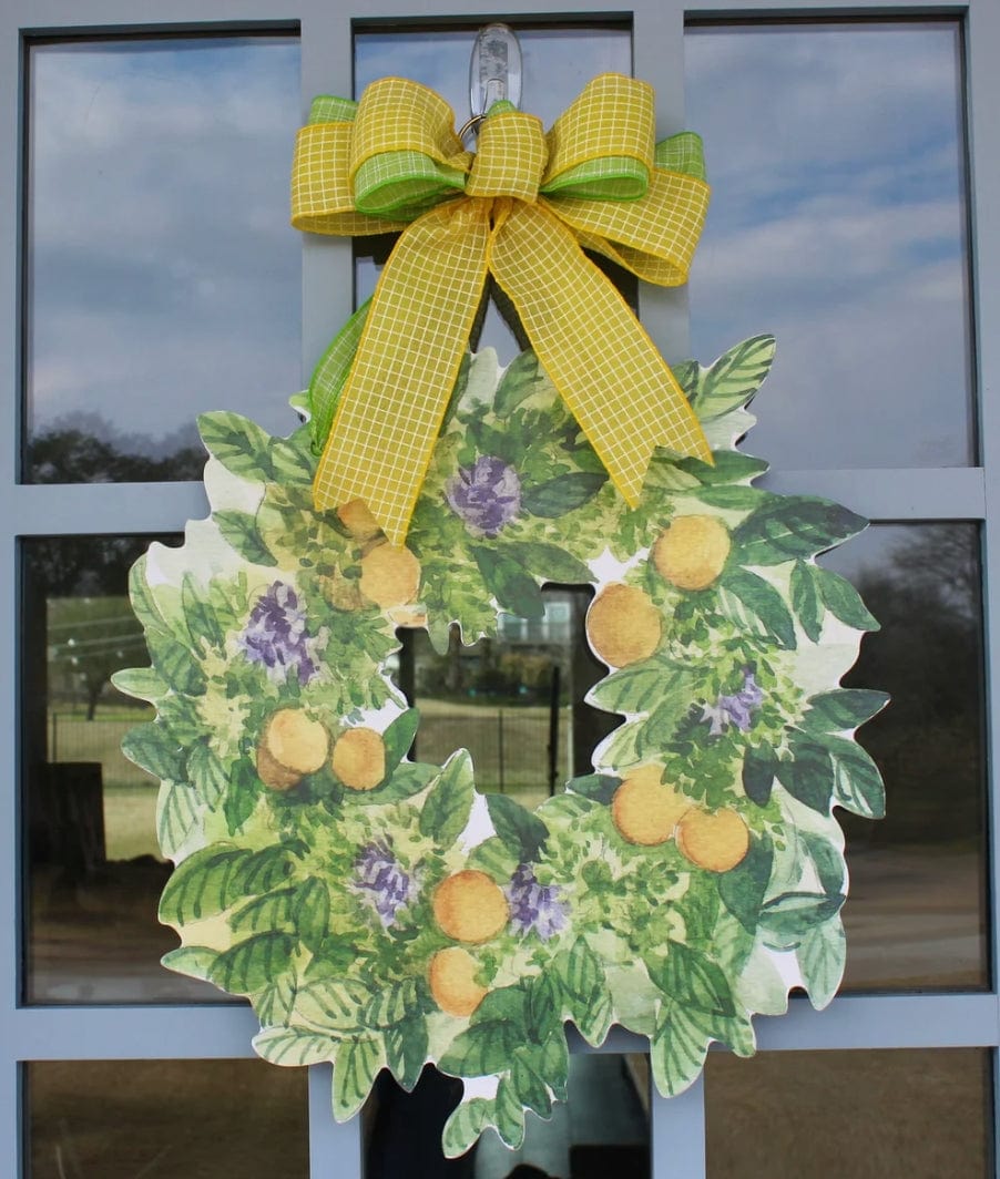Front Porch Elegance Front Porch Elegance Summer Citrus Wreath Door Hanger with Bow - Little Miss Muffin Children & Home