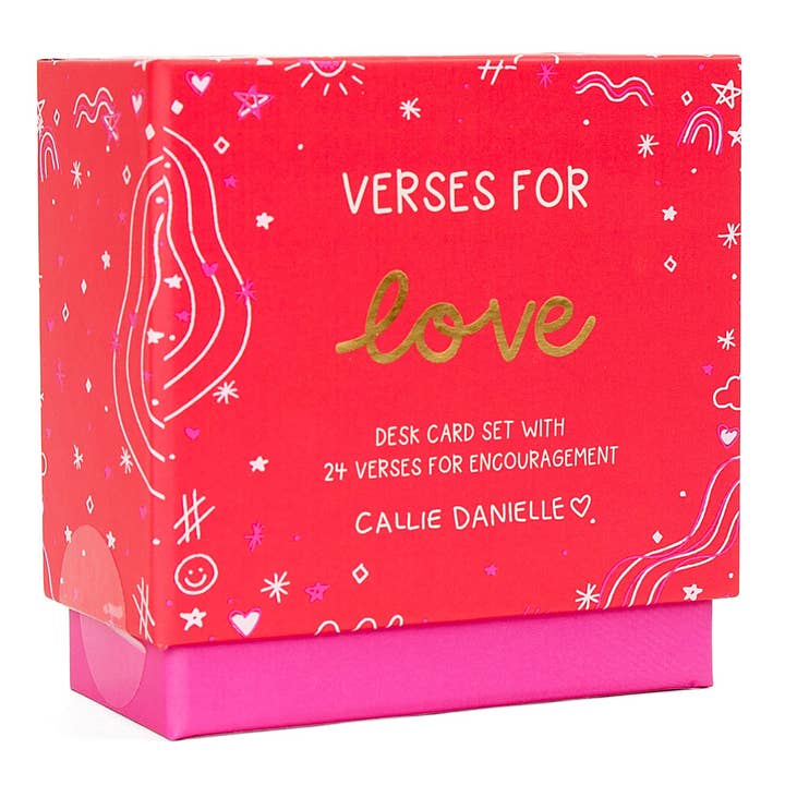 Callie Danielle Verses for Love – Bible Verse Card Set with Display Stand - Little Miss Muffin Children & Home