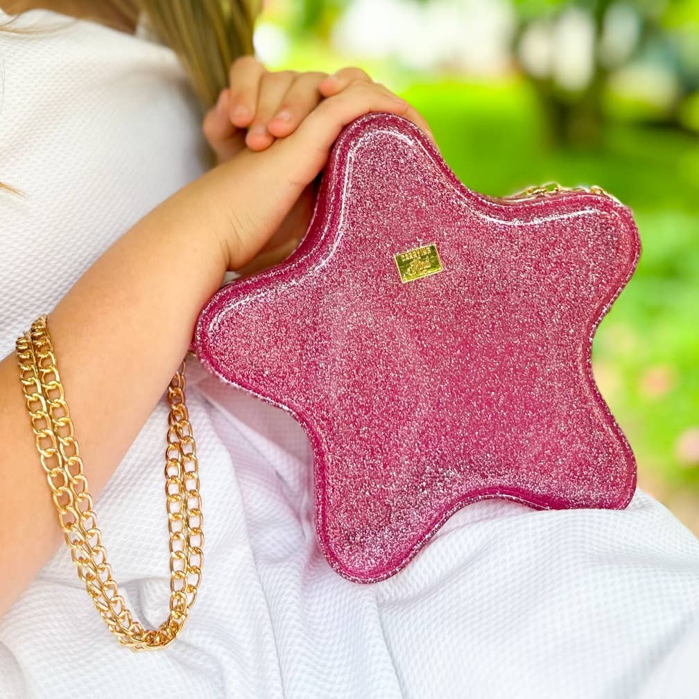 Carrying Kind Carrying Kind Taylor Star Handbag in Hot Pink - Little Miss Muffin Children & Home
