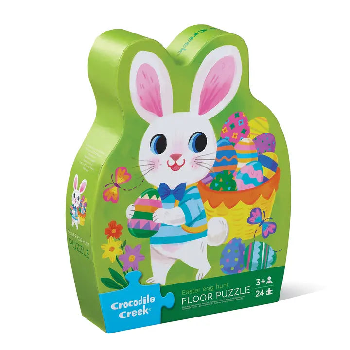 Crocodile Creek Easter Bunny 24-Piece Shaped Box Puzzle - Little Miss Muffin Children & Home