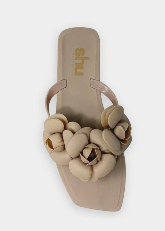Shu By Shushop Dahlia Jelly Flower Thong Flat Sandal - Little Miss Muffin Children & Home