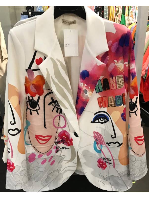 Loowie Italian Picasso Print Blazer - Little Miss Muffin Children & Home