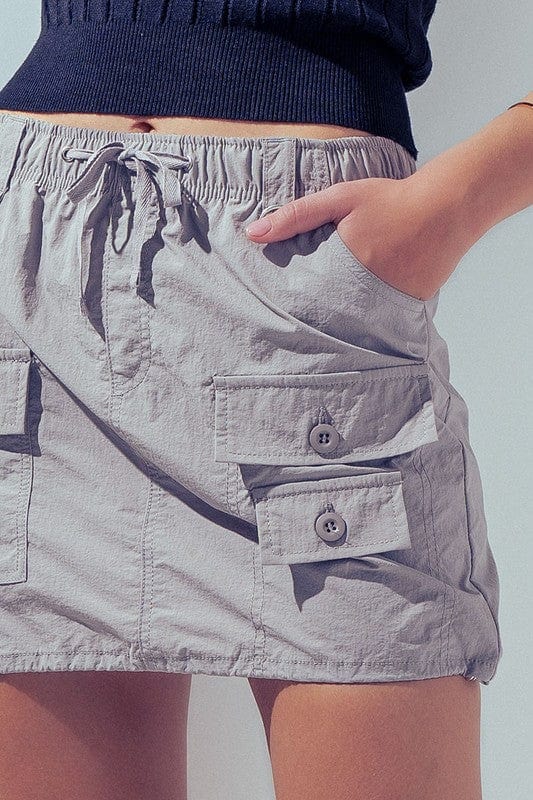 Fashion Week Fashion Week Drawstring Front Pocket Mini Skirt - Little Miss Muffin Children & Home
