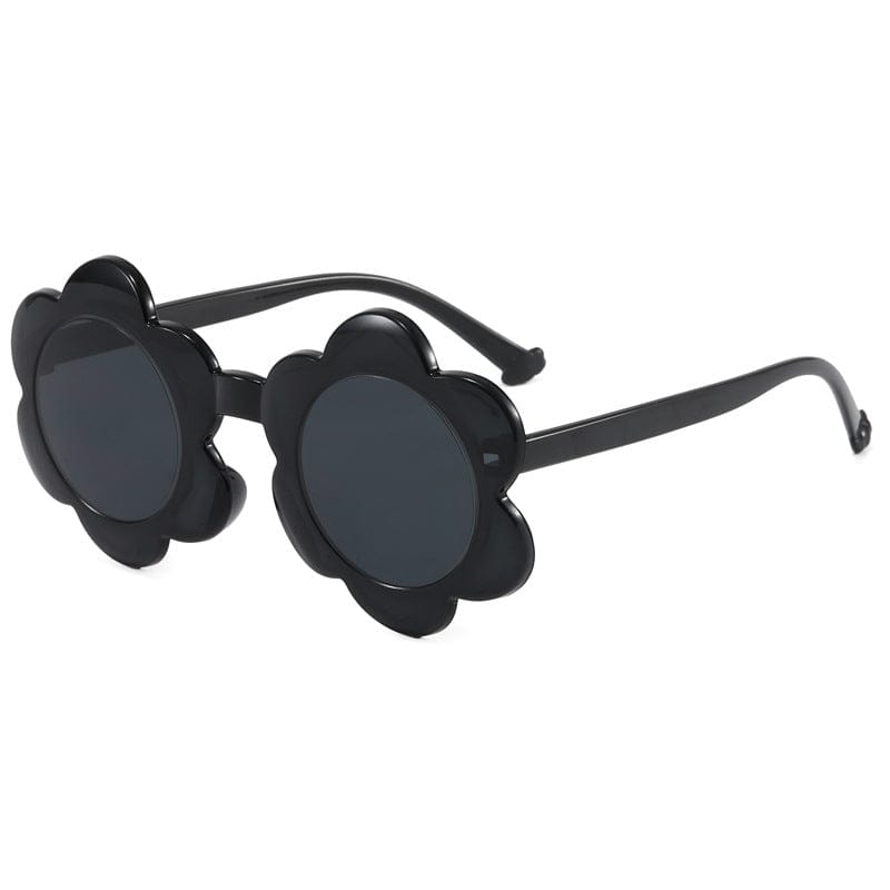 Auraquise Kids Black Flower Shaped Sunglasses - Little Miss Muffin Children & Home