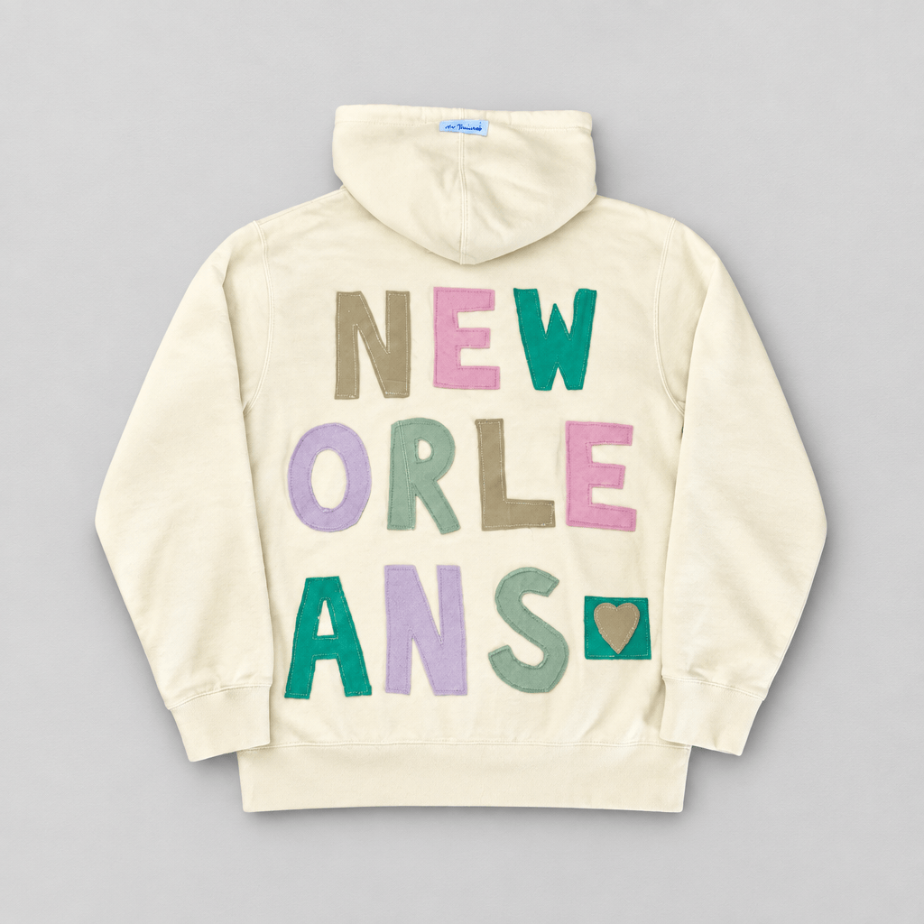New Orleans Letter Patchwork Hoodie - Em's Threads