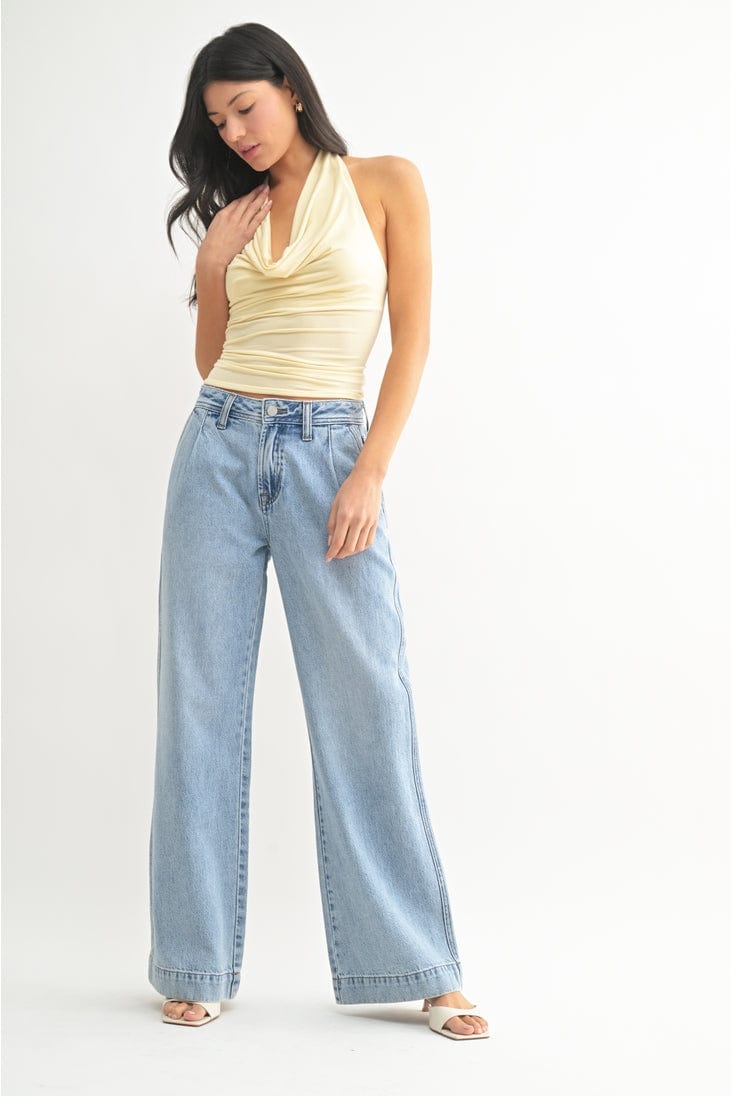 Just Black Denim Lightweight Relaxed Trousers - Little Miss Muffin Children & Home