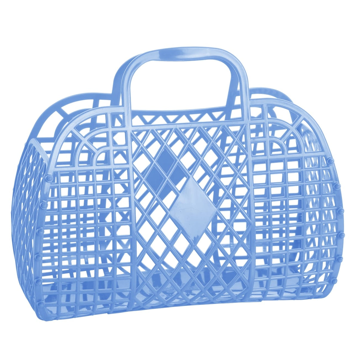 Retro Basket Jelly Bag in Cornflower Blue