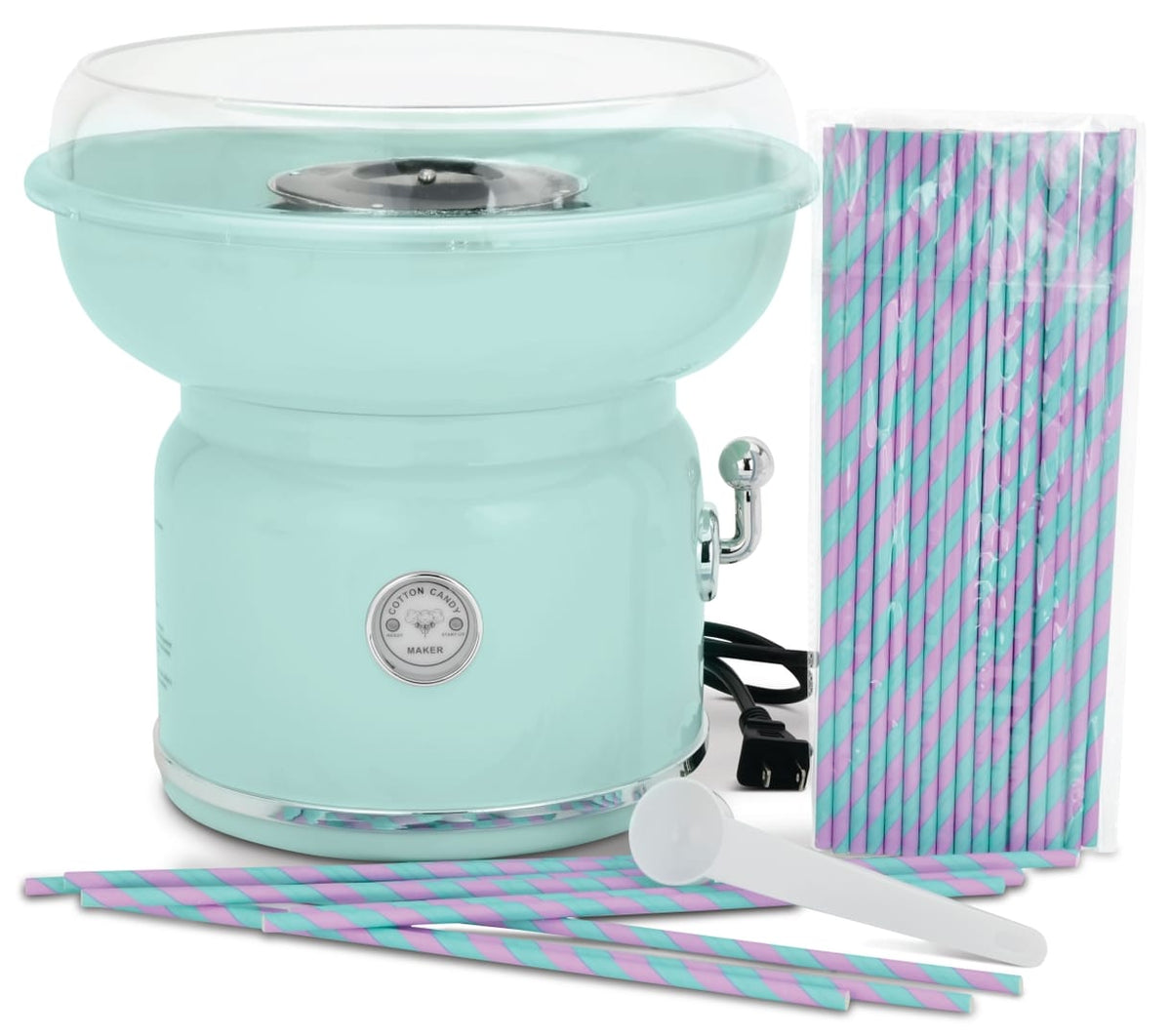 iScream Cotton Candy Maker with 50 Printed Straws - Little Miss Muffin Children & Home