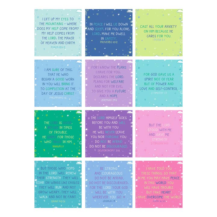 Callie Danielle Verses for Peace – Bible Verse Card Set with Display Stand - Little Miss Muffin Children & Home