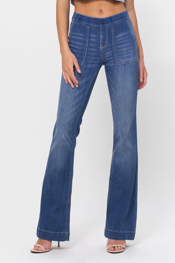 Cello Jeans Mid Rise Flare Pull On with Surplus Pockets - Little Miss Muffin Children & Home