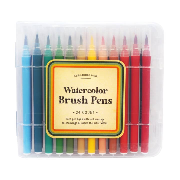 Sugarboo Sugarboo Watercolor Brush Pens 24 Count Set - Little Miss Muffin Children & Home