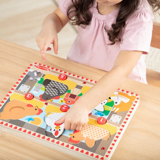 Melissa & Doug Happy Hens Push to Pop Puzzle - Little Miss Muffin Children & Home