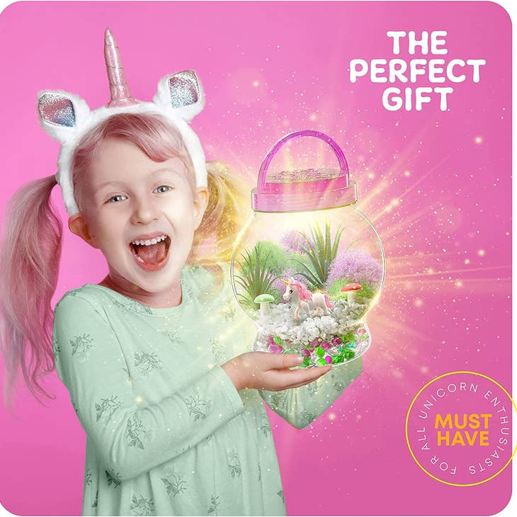 Surreal Brands Dan&Darci Light-Up Unicorn Terrarium Kit - Little Miss Muffin Children & Home