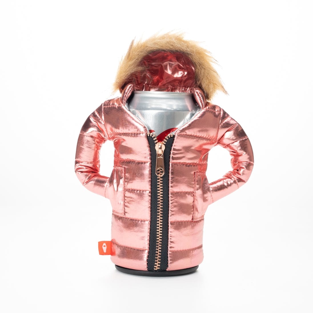 Puffin Drinkwear The Pahka Insulated Can Cooler, Metallic Rose Gold - Little Miss Muffin Children & Home