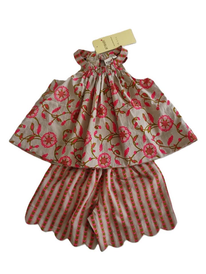 Yo Baby Halter Top and Shorts Set in Gray - Little Miss Muffin Children & Home