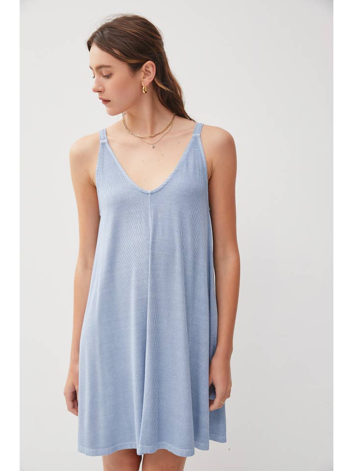 Be Cool Be Cool Ribbed V-Neck Knit Dress - Little Miss Muffin Children & Home