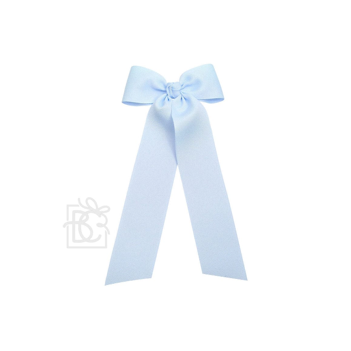 Beyond Creations Beyond Creations 4.5" Flat Bow with 7" Streamers on Alligator Clip in Millennium Blue - Little Miss Muffin Children & Home