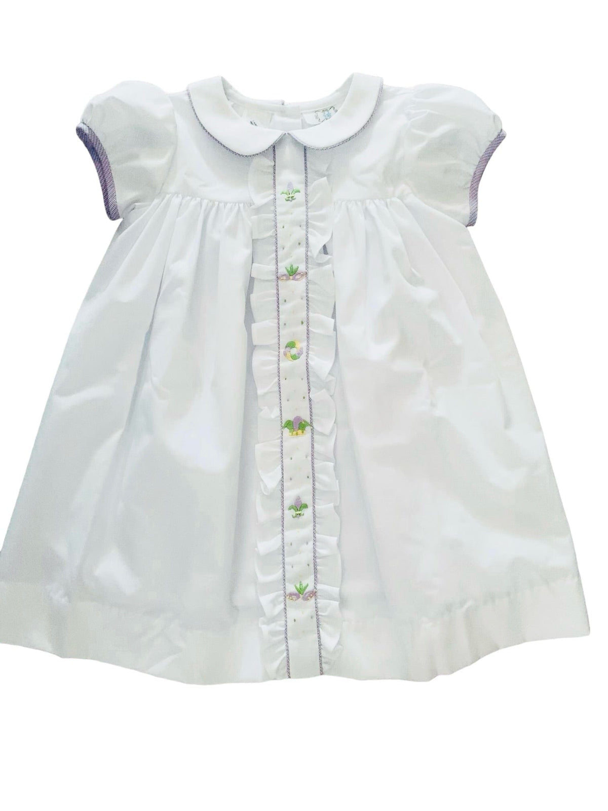 Lulu Bebe Lulu Bebe Mardi Gras Embroidered Molly Dress - Little Miss Muffin Children & Home