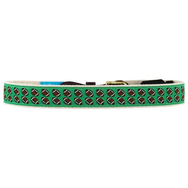 Bailey Boys Buddy Belt in Footballs on Green - Little Miss Muffin Children & Home