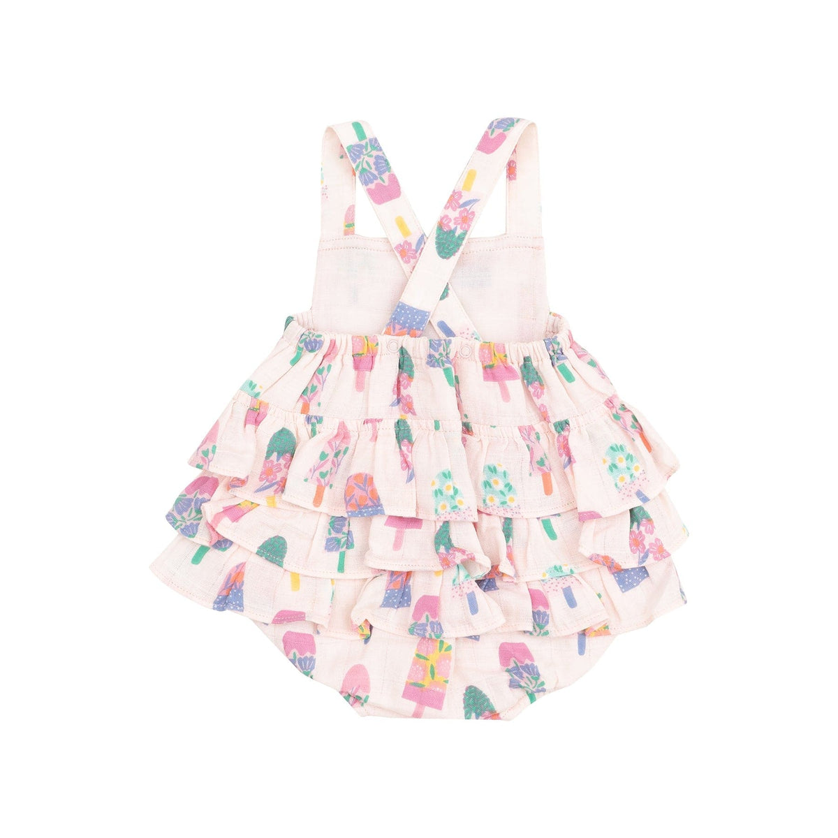 Angel Dear Angel Dear Floral Popsicles Ruffle Sunsuit - Little Miss Muffin Children & Home
