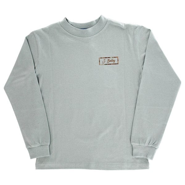 Bailey Boys Bailey Boys Long Sleeve Logo Tee- Duck Silhouette/Sage - Little Miss Muffin Children & Home