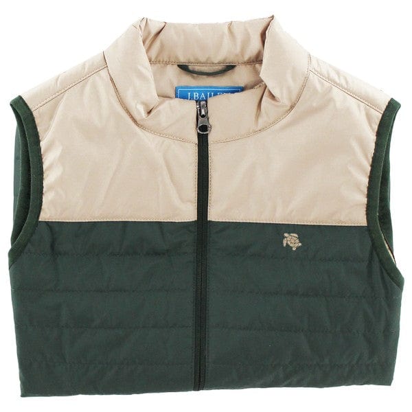 Bailey Boys Bailey Boys Quilted Vest -Forest/Tan - Little Miss Muffin Children & Home