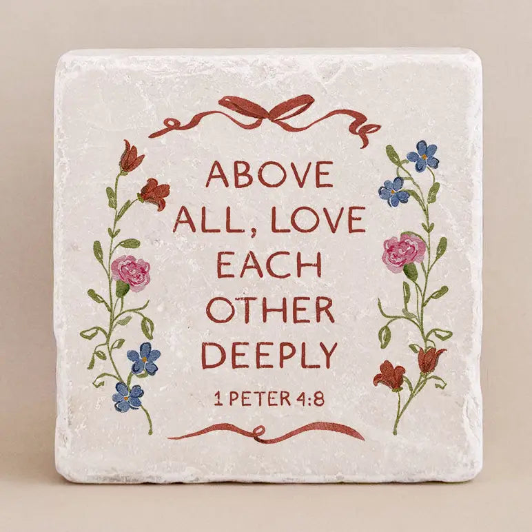 1 Peter 4:8 Large Stone Block