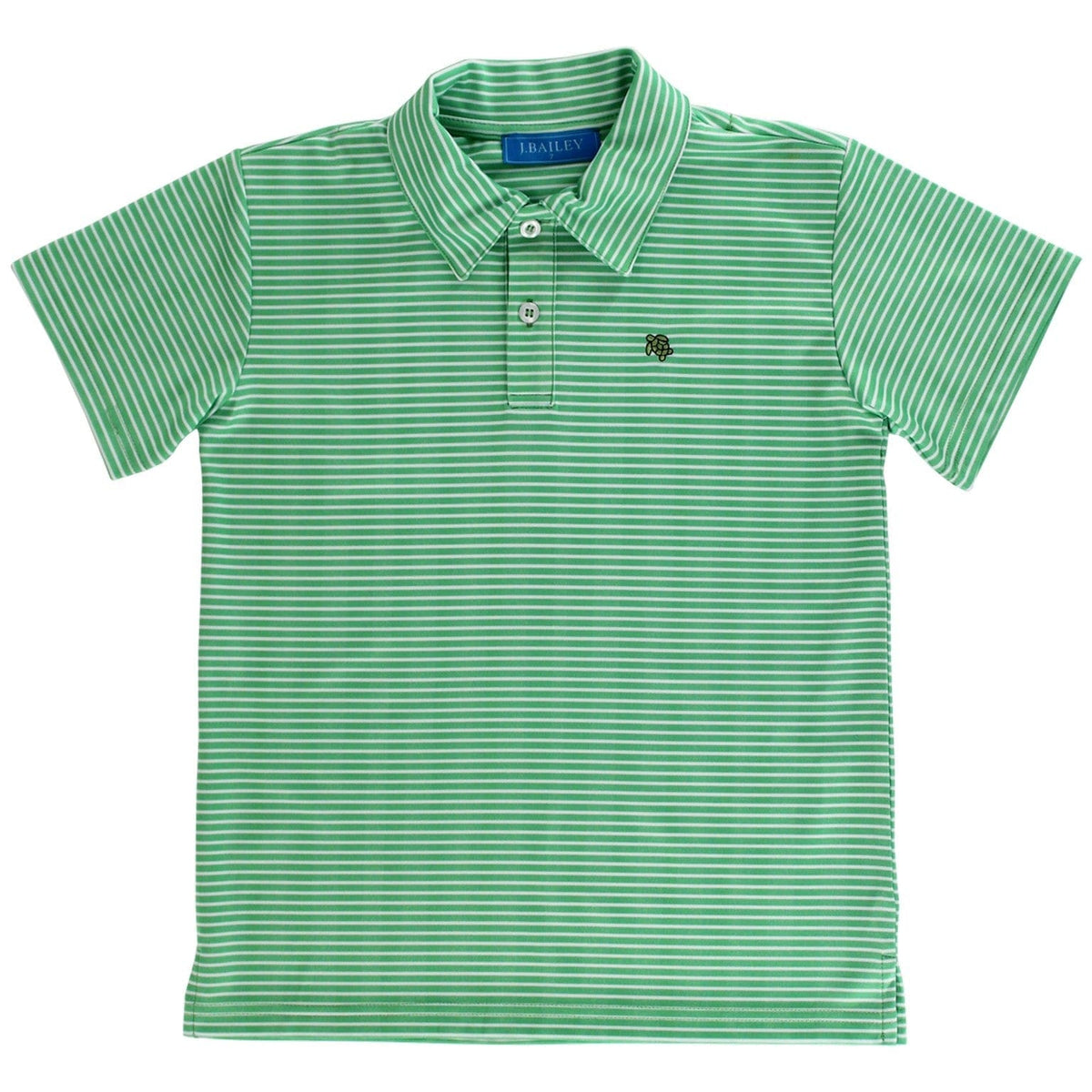Bailey Boys Bailey Boys Henry Short Sleeve Performance Polo, Green/White - Little Miss Muffin Children & Home