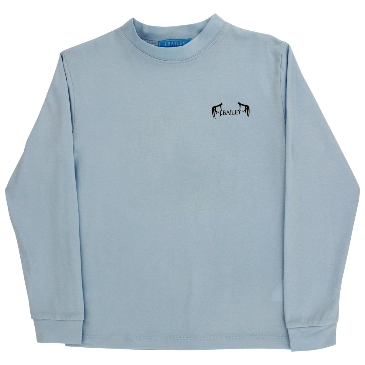 Bailey Boys Long Sleeve Logo Tee with Antler Dog on Bayberry - Little Miss Muffin Children & Home