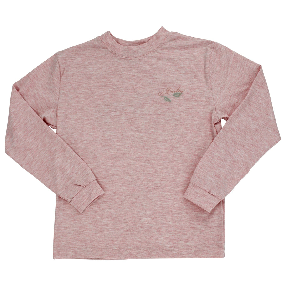 Bailey Boys Long Sleeve Girl's Logo Tee with Pumpkin on Heather Red - Little Miss Muffin Children & Home