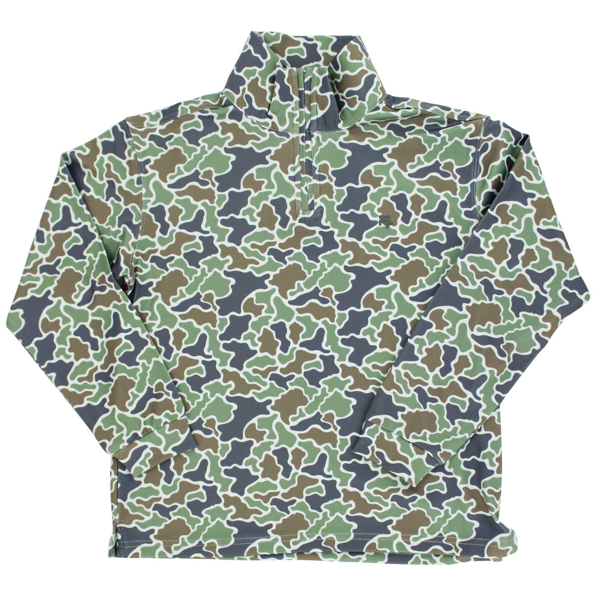 Bailey Boys Performance Half Zip in Green Camo - Little Miss Muffin Children & Home