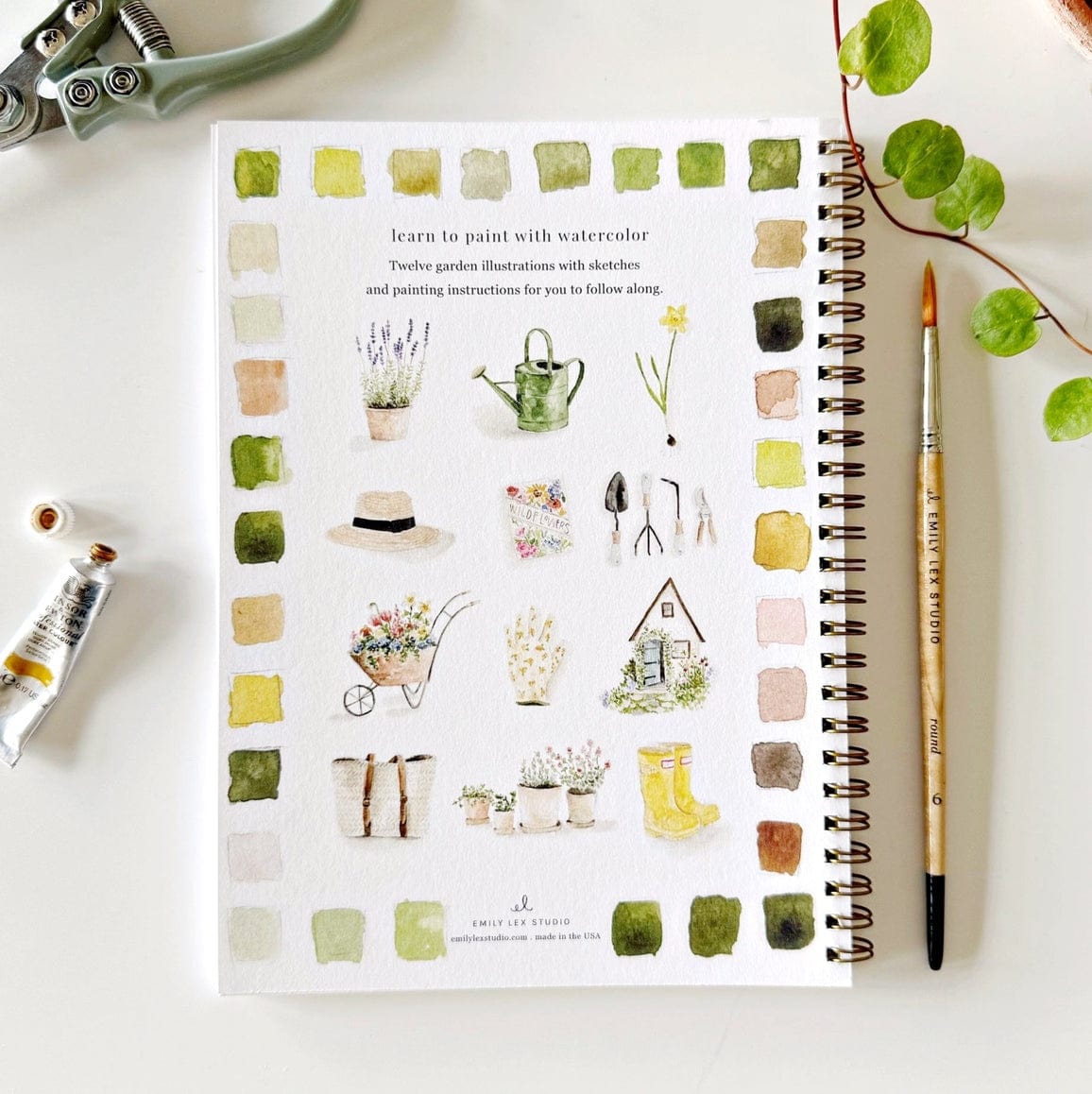 Emily Lex Studio Emily Lex Studio Garden Watercolor Workbook - Little Miss Muffin Children & Home