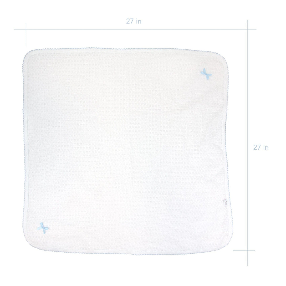 Paty, Inc. Paty Knit Receiving Swaddle Blanket with Bow - Little Miss Muffin Children & Home