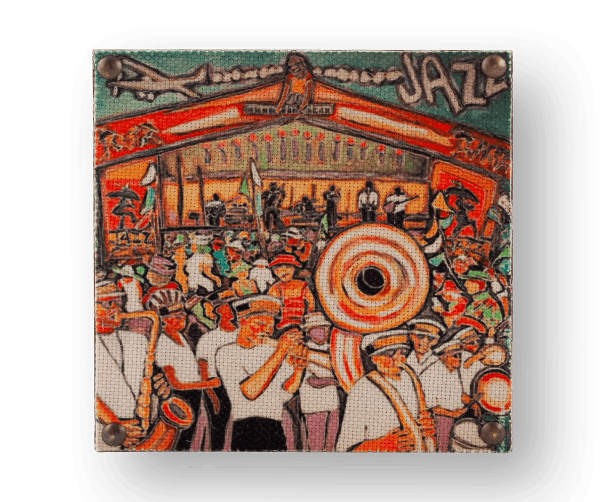 The Parish Line The Parish Line Jazz Fest Art Block - Little Miss Muffin Children & Home