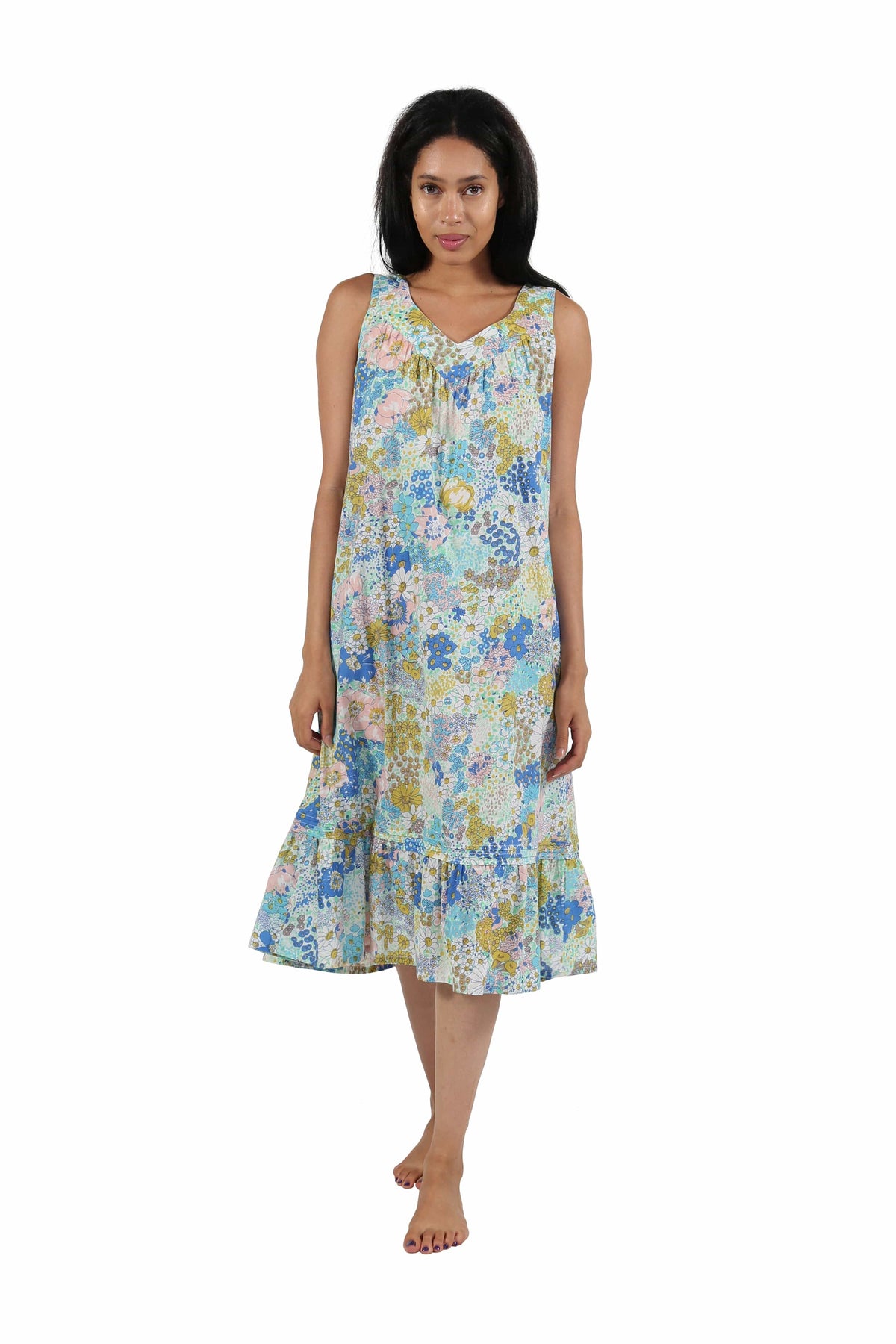 La Cera La Cera Botanical Floral Sweetheart Neckline Gown - Little Miss Muffin Children & Home