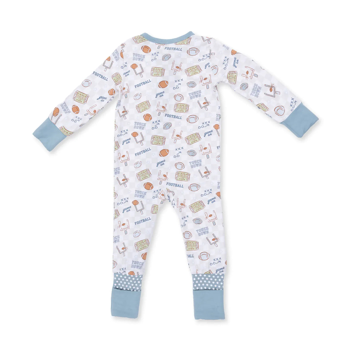 Angel Dear Football Check Convertible Romper - Little Miss Muffin Children & Home
