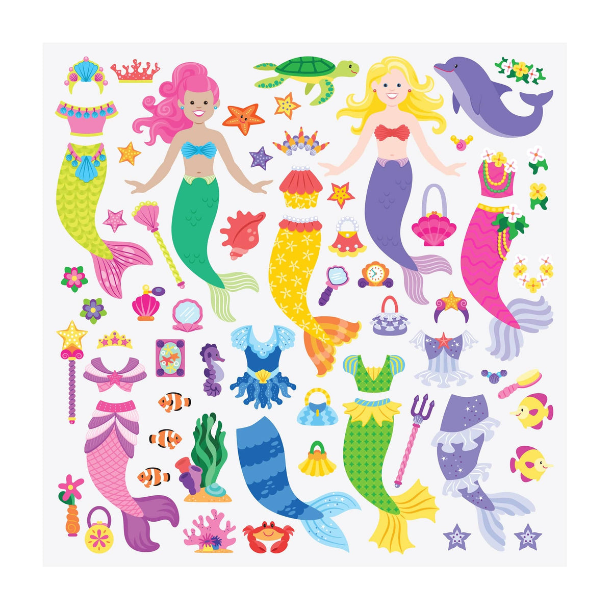Melissa & Doug Puffy Sticker Play Set Mermaid - Little Miss Muffin Children & Home