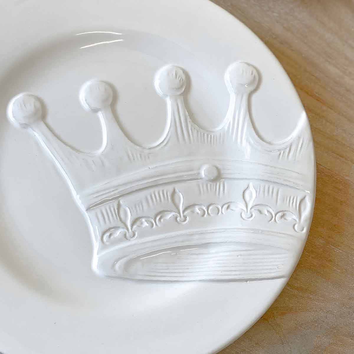 The Royal Standard The Royal Standard Royal Crown Embossed Plates (set of 4) - Little Miss Muffin Children & Home