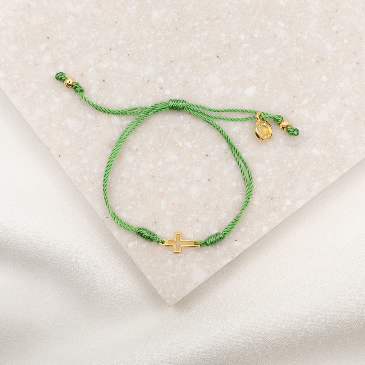 My Saint My Hero Filled By Faith Open Cross Bracelet - Little Miss Muffin Children & Home