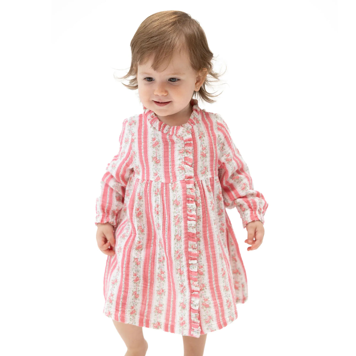 Angel Dear Suzie Floral Stripe Romy Dress and Bloomer - Little Miss Muffin Children & Home